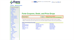 Desktop Screenshot of fortecoupons.com