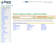 Tablet Screenshot of fortecoupons.com